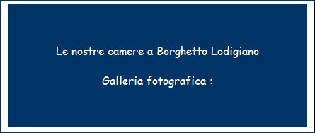 Le nostre camere a Borghetto Lodigiano: Galleria fotografica